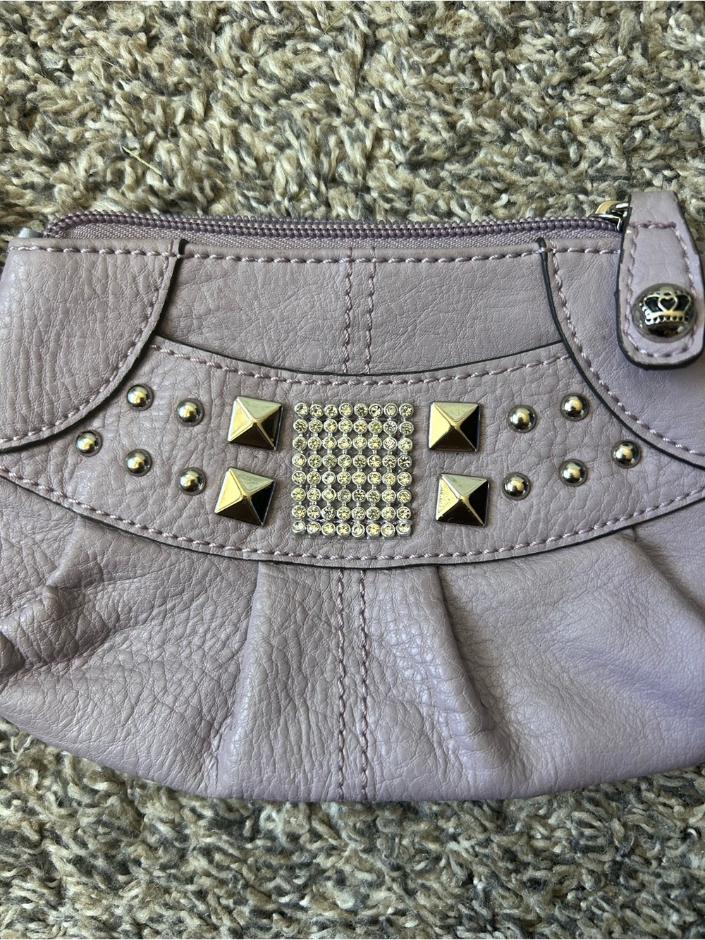 Kathy Van Zeeland Y2K Vegan Leather Mini Wristet or Purse - Picture 2 of 7